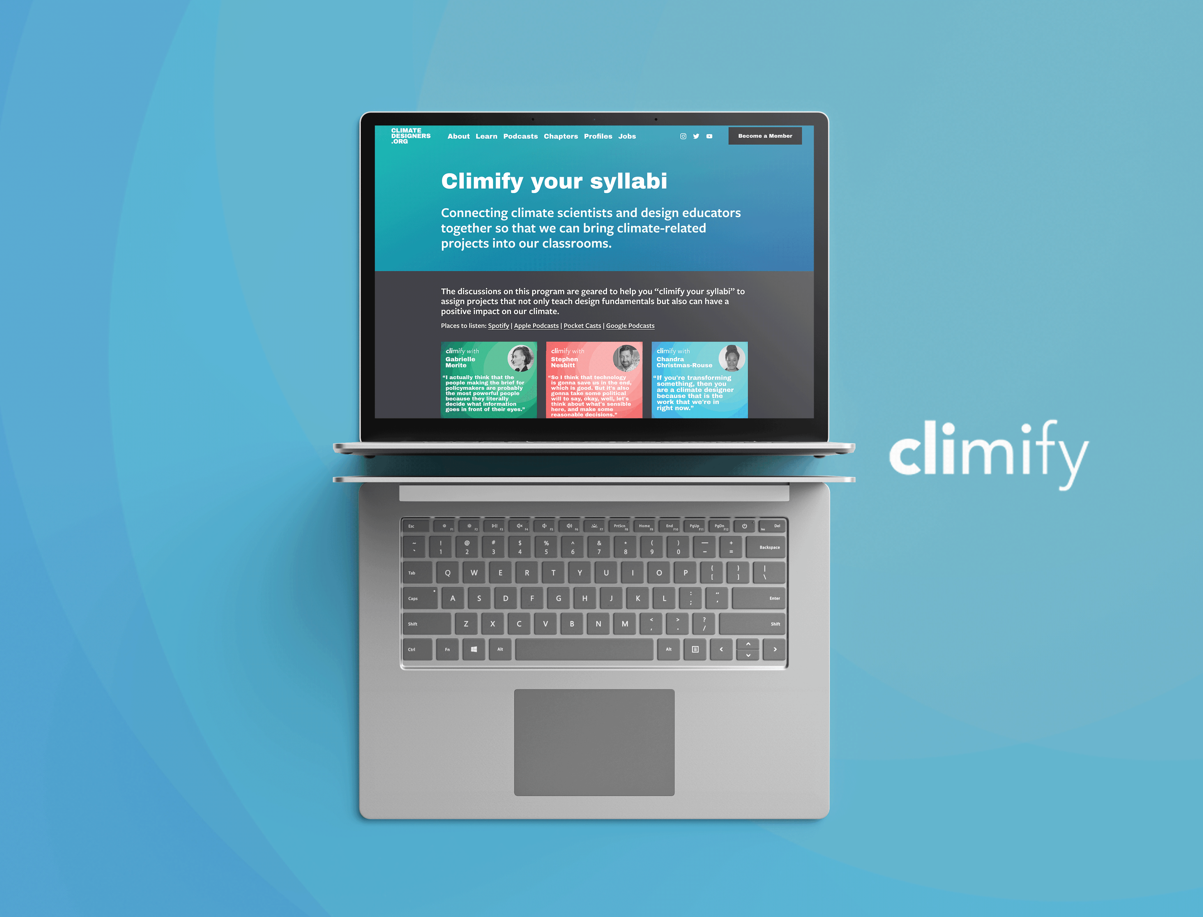 The Climify page at Climatedesigners.org